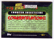 2013 Mars Attacks Invasion Patch Relic Trading Card MP-8 Topps - TvMovieCards.com