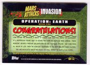 2013 Mars Attacks Invasion Patch Relic Trading Card MP-14 Topps - TvMovieCards.com