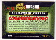 2013 Mars Attacks Invasion Patch Relic Trading Card MP-15 Topps - TvMovieCards.com