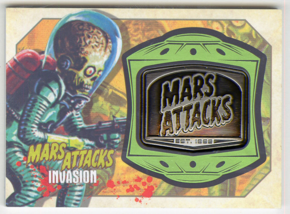 2013 Mars Attacks Invasion Medallion Relic Trading Card MM-8 Burning Flesh Topps