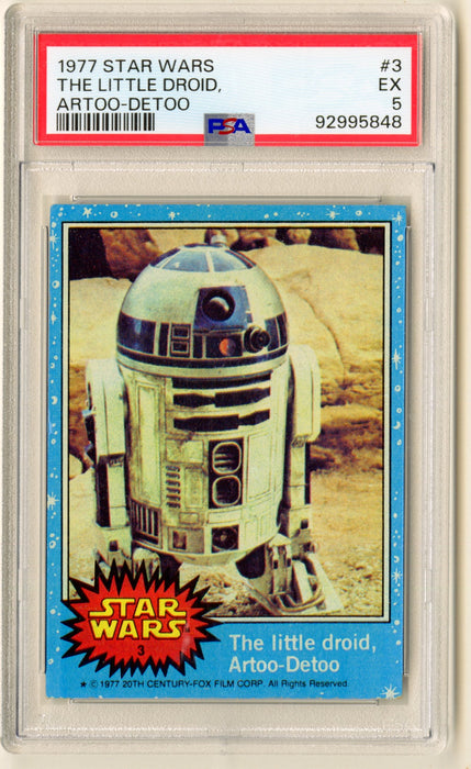 1977 Star Wars The Little Droid Artoo-Detoo R2D2 #3 Trading Card PSA 5 EX