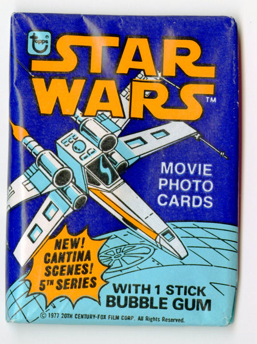 1977 Star Wars Series 1 2 3 4 5 Unopened Trading Card Wax Pack Lot of 5 Topps