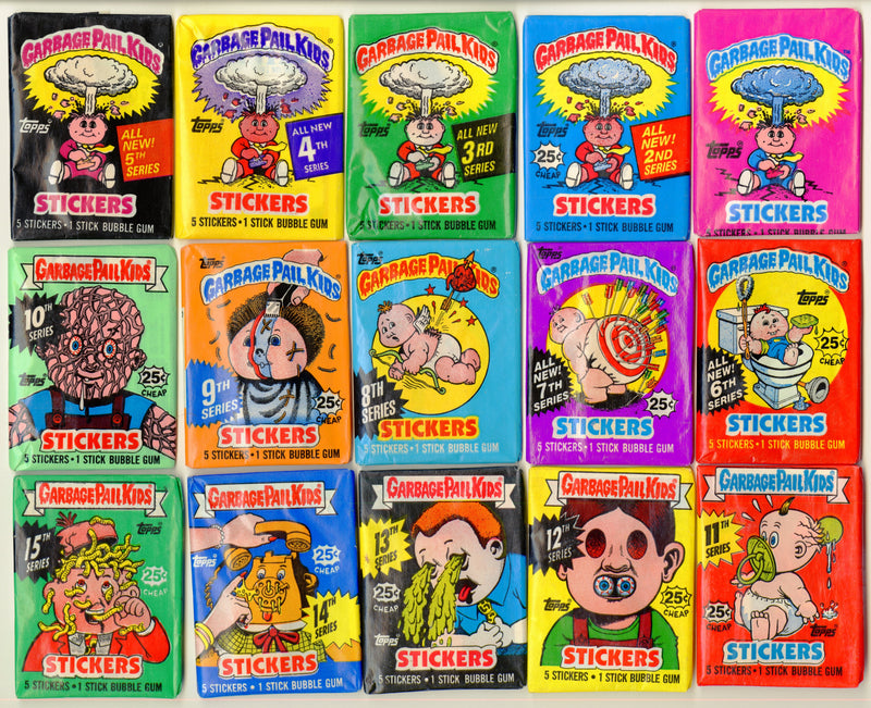 1985 Garbage Pail Kids Series 1-15 Unopened Trading Card Wax Pack Topps - TvMovieCards.com