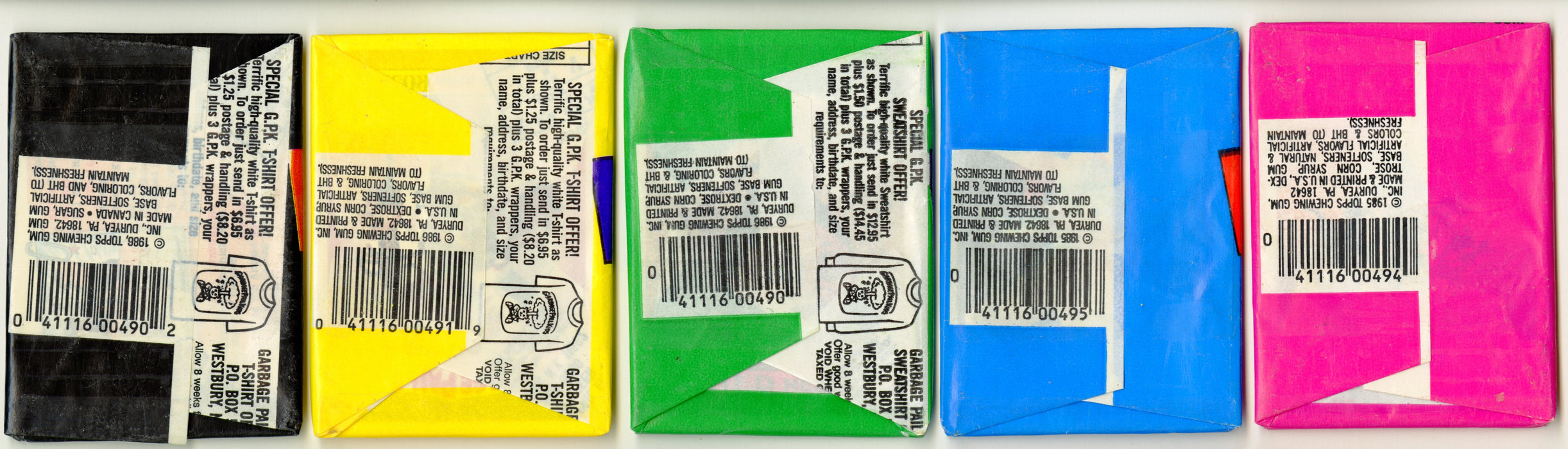 1985 Garbage Pail Kids Series 1-15 Unopened Trading Card Wax Pack Topps