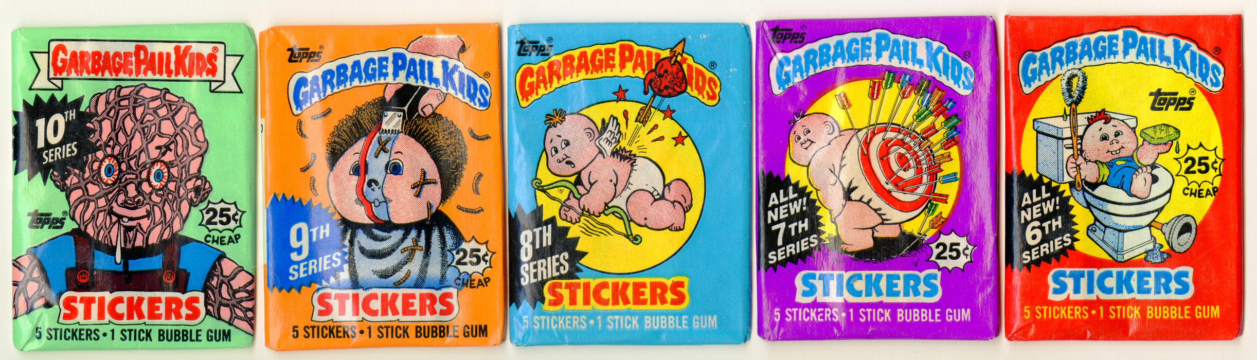 1985 Garbage Pail Kids Series 1-15 Unopened Trading Card Wax Pack Topps