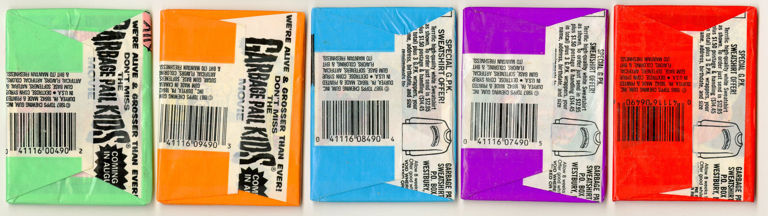 1985 Garbage Pail Kids Series 1-15 Unopened Trading Card Wax Pack Topps