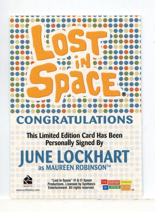 Lost in Space Complete June Lockhart as Maureen Robinson Autograph Card - TvMovieCards.com