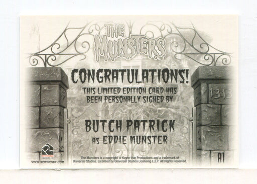 Munsters (2005) Butch Patrick as Eddie Munster Autograph Card A1 - TvMovieCards.com