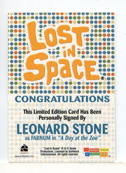 Lost in Space Complete Leonard Stone as Farnum Autograph Card - TvMovieCards.com