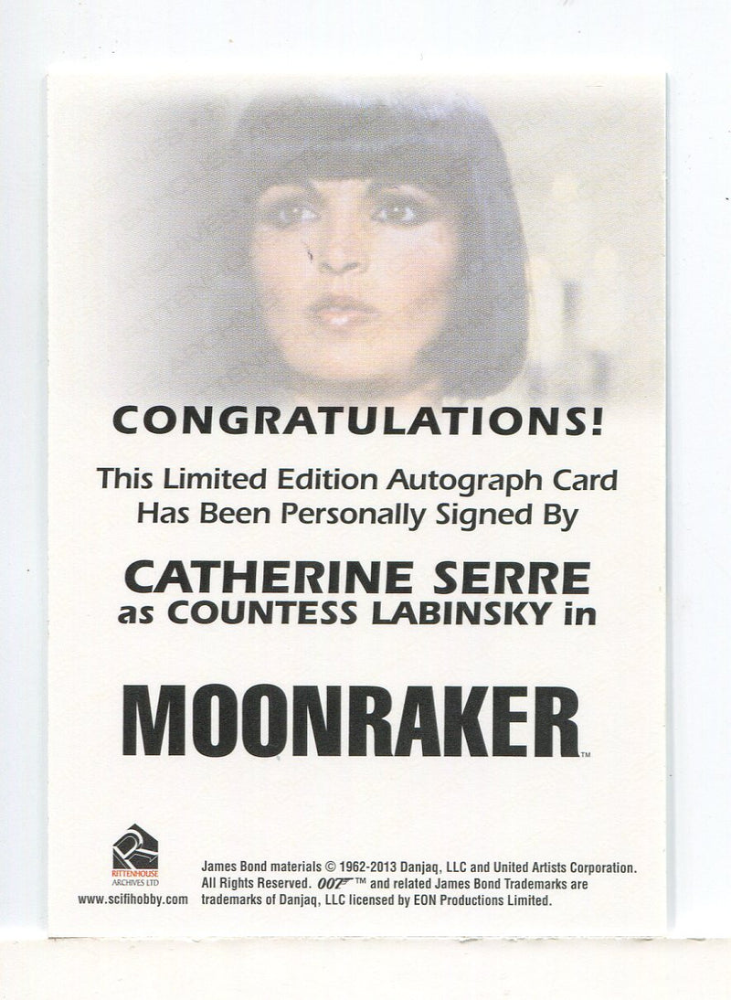 James Bond Archives 2014 Edition Catherine Serre Autograph Card - TvMovieCards.com