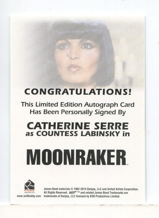 James Bond Archives 2014 Edition Catherine Serre Autograph Card