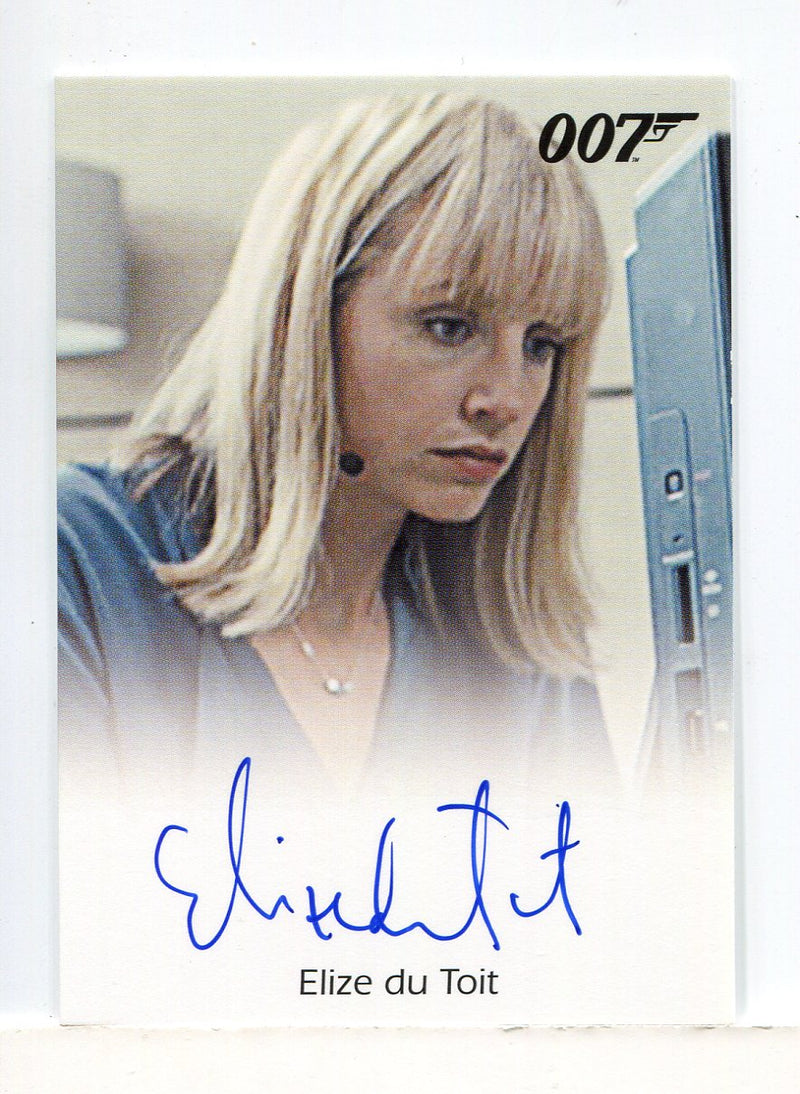 James Bond Archives 2014 Edition Elize Du Toit Autograph Card - TvMovieCards.com