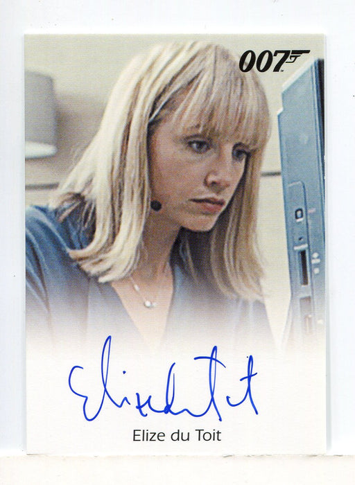 James Bond Archives 2014 Edition Elize Du Toit Autograph Card