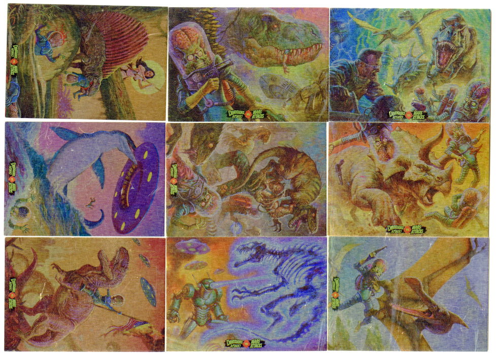 2015 Dinosaurs Attack! Vs Mars Attacks Occupation Foil Parallel Chase Card Set Topps