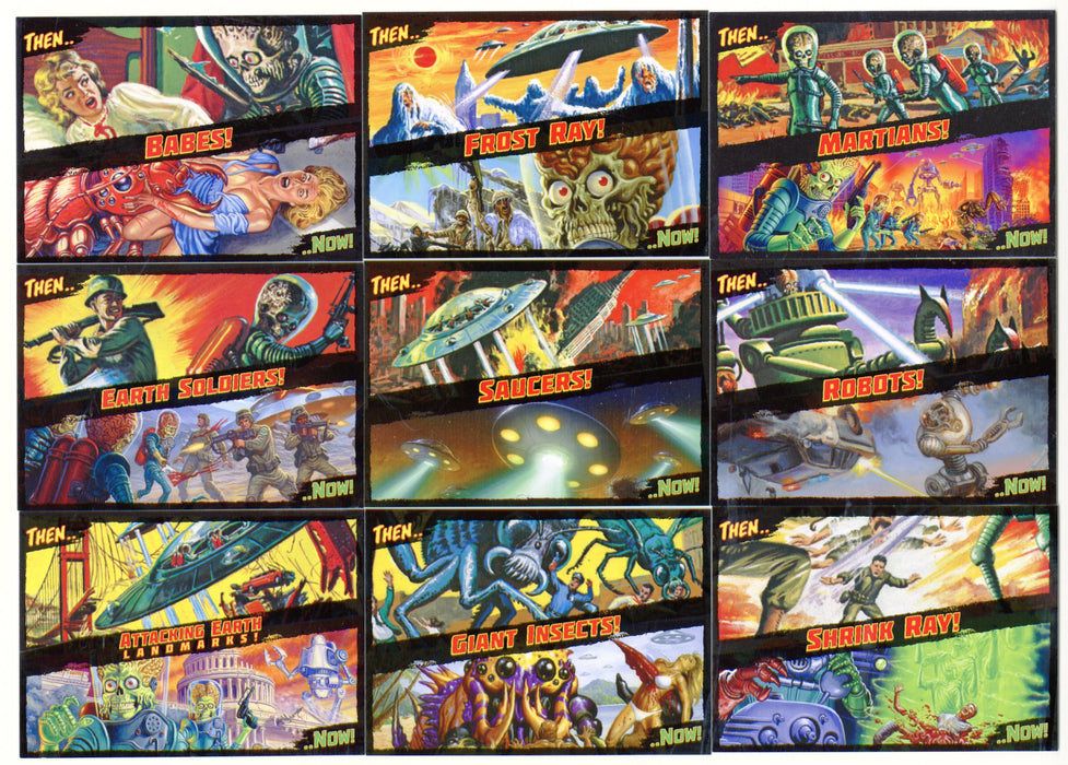 2015 Mars Attacks Occupation Then and Now! Chase Card Set Topps TN1-TN9