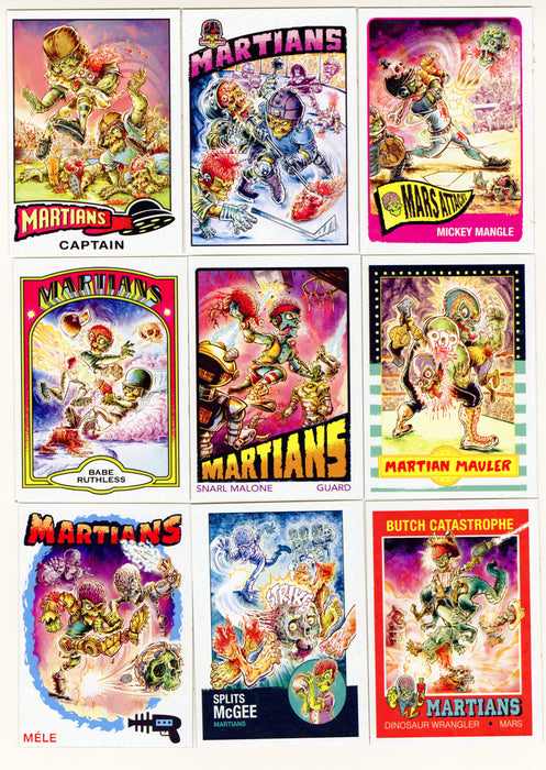 2015 Mars Attacks Occupation Superstars Chase Card Set Topps 9/9