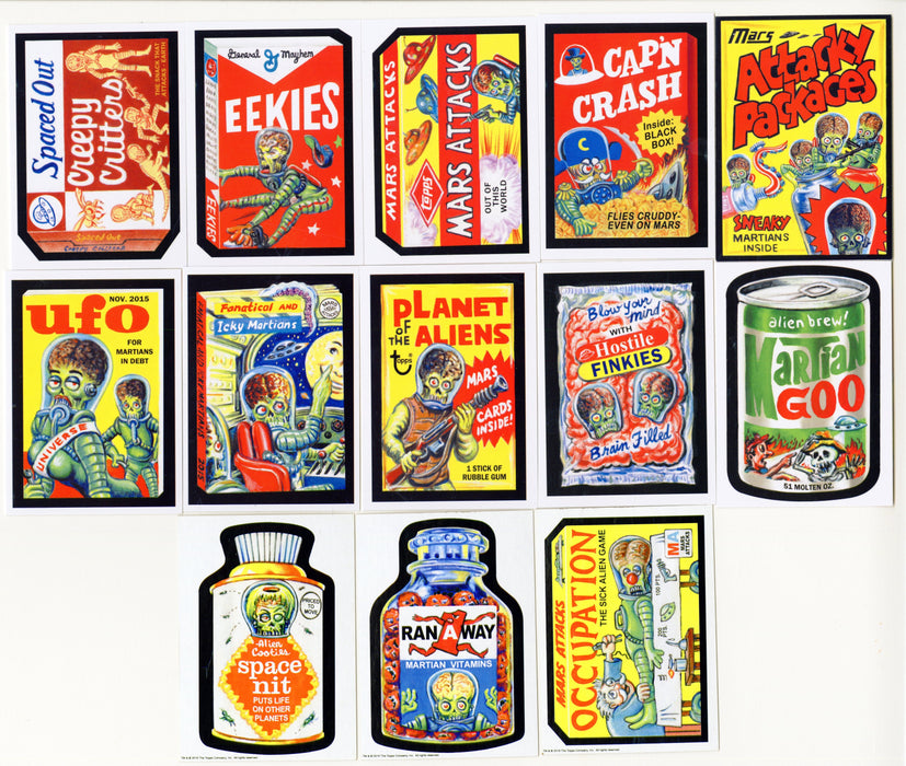 2015 Mars Attacks Occupation Mars Attacky Packages Chase Card Set Topps 13/13