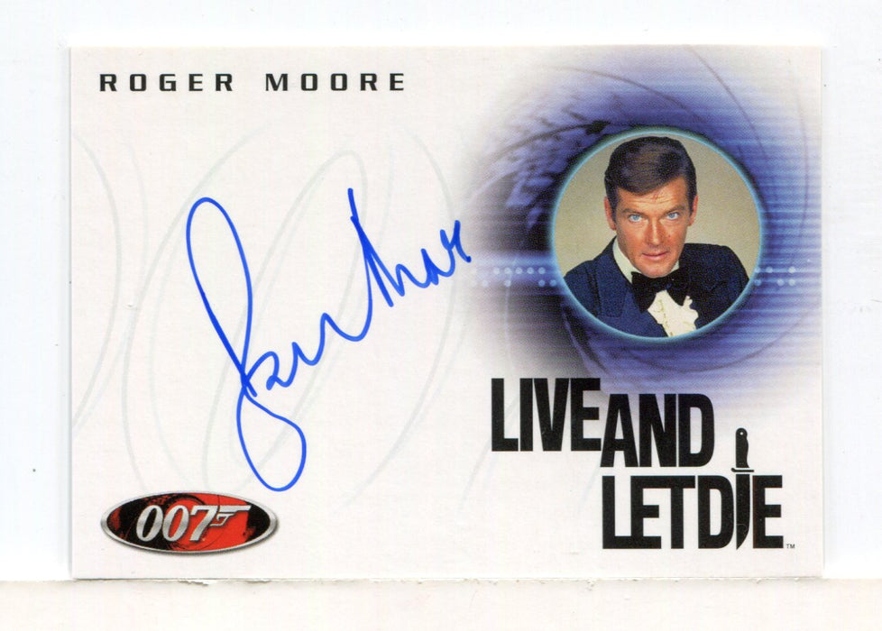 James Bond A29 The Quotable James Bond Roger Moore Autograph Card