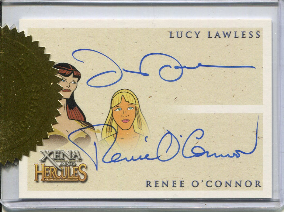 Xena & Hercules Animated Adventures Lawless O'Connor Double Autograph Card