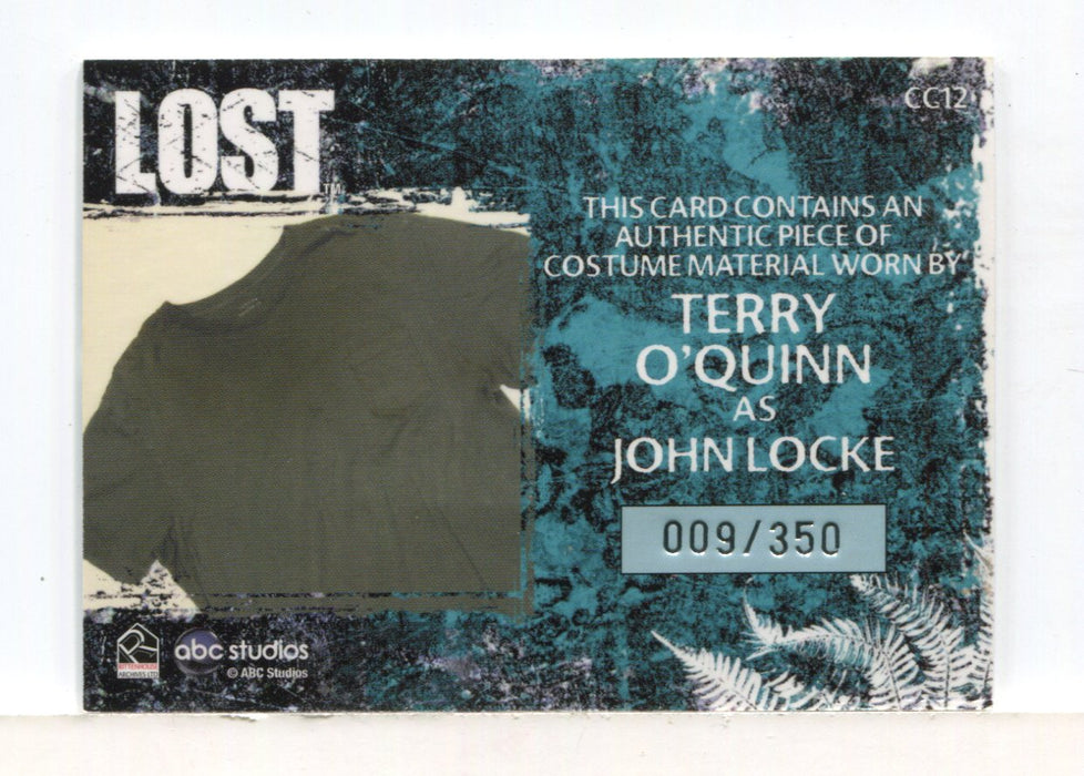 Lost Relics Terry O'Quinn as John Locke Relic Costume Card CC12 #009/350