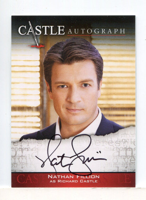 Castle Seasons 3 & 4 Nathan Fillion Autograph Card A01