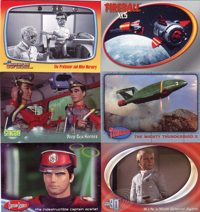 Supermarionation Preview Card Set SMP1 thru SMP6 Cards Inc. 2002 - TvMovieCards.com