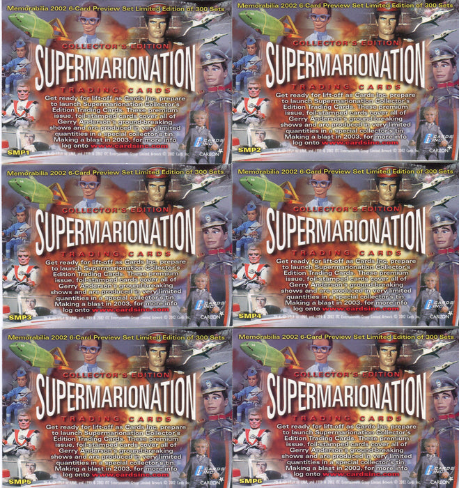 Supermarionation Preview Card Set SMP1 thru SMP6 Cards Inc. 2002