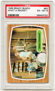 1971 The Brady Bunch TV Show #83 "What A Racket!" Trading Card PSA 6 EX-MT - TvMovieCards.com