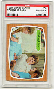 1971 The Brady Bunch TV Show #60 "Talking It Over!" Trading Card PSA 6 EX-MT - TvMovieCards.com
