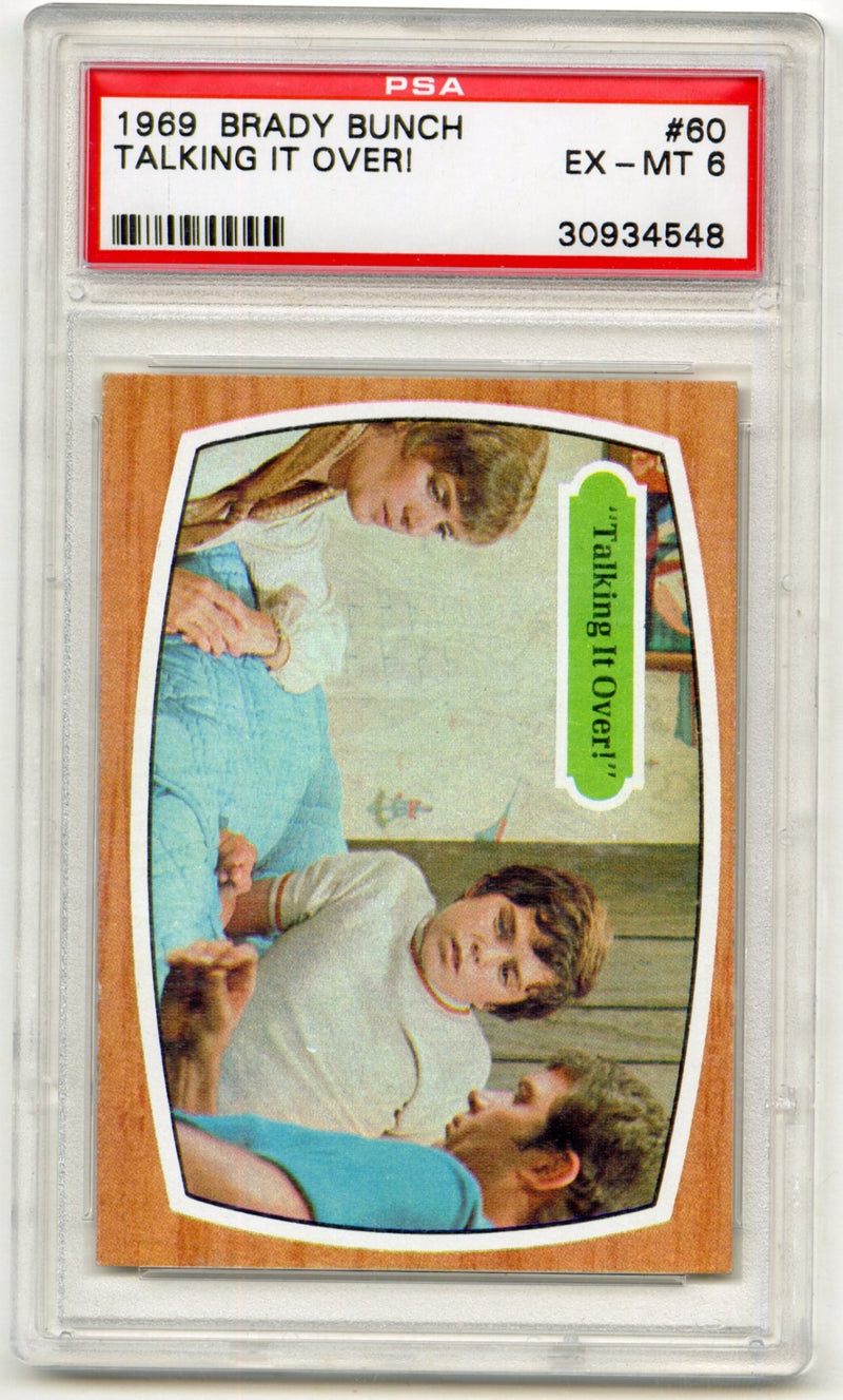 1971 The Brady Bunch TV Show #60 "Talking It Over!" Trading Card PSA 6 EX-MT - TvMovieCards.com