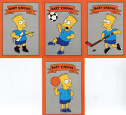 Simpsons Bart Knows Sports Trading Card Set 10 Cards 1990 - TvMovieCards.com