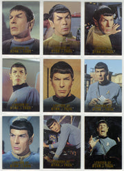 Legends Of Star Trek Series 2 Spock Leonard Nimoy Chase Card Set L1-L9 - TvMovieCards.com
