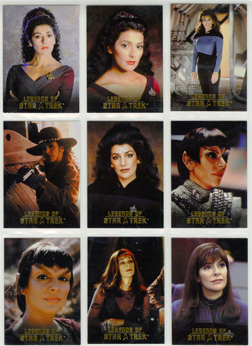Legends Of Star Trek Series 9 Counselor Deanna Troi Chase Card Set L1-L9