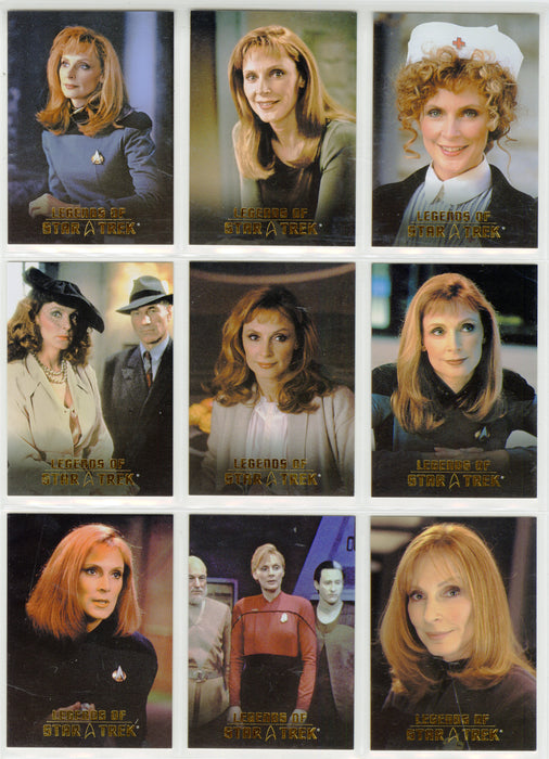 Legends Of Star Trek Series 10 Dr. Beverly Crusher Chase Card Set L1-L9