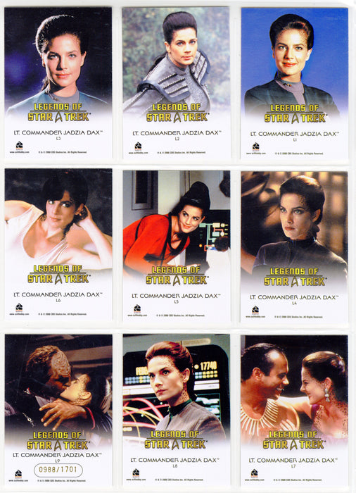 Legends Of Star Trek Series 13: Lt. Commander Jadzia Dax Chase Card Set L1-L9