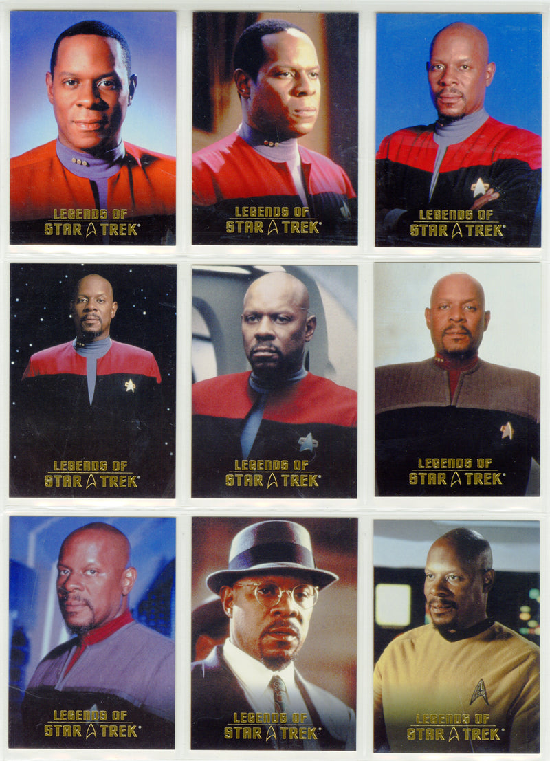 Legends Of Star Trek Series 16: Captain Benjamin Sisko Chase Card Set L1-L9 - TvMovieCards.com