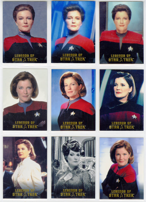 Legends Of Star Trek Series 17: Captain Kathryn Janeway Chase Card Set L1-L9