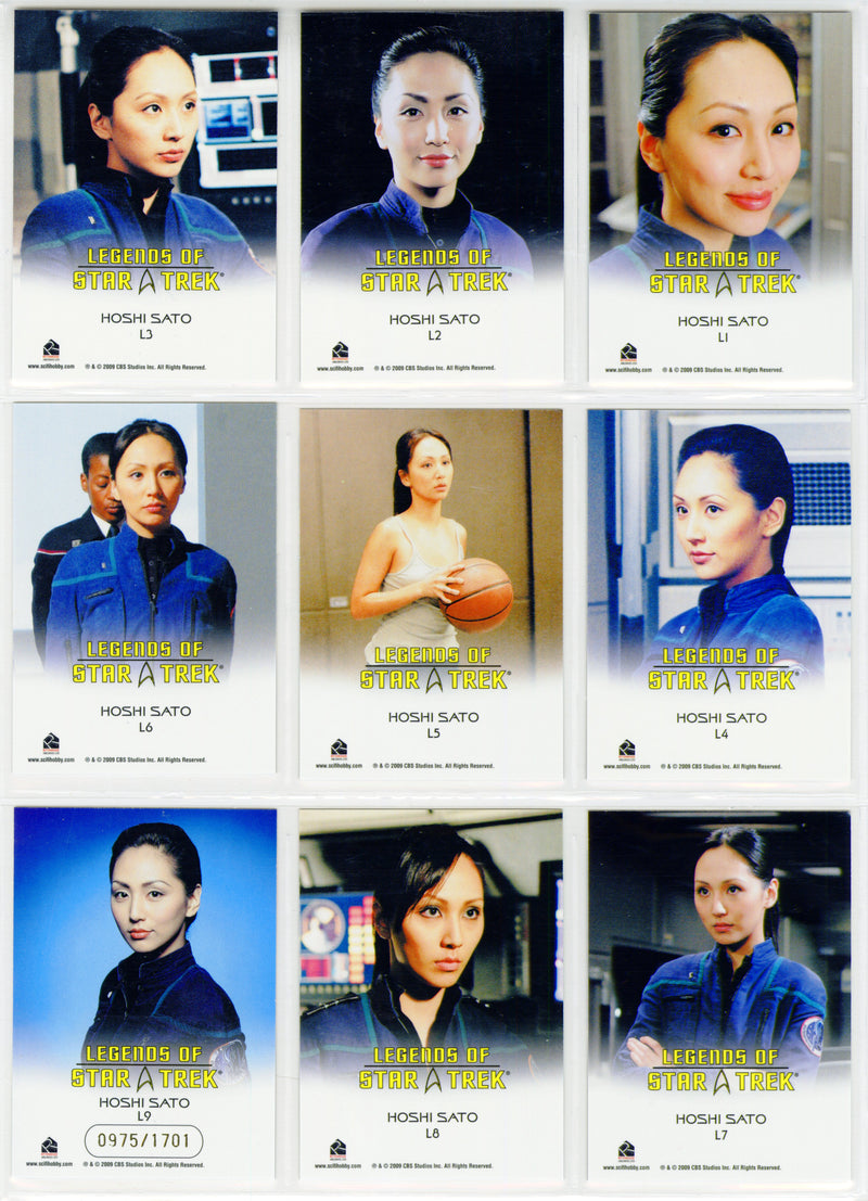 Legends Of Star Trek Series 19: Hoshi Sato Chase Card Set L1-L9 - TvMovieCards.com
