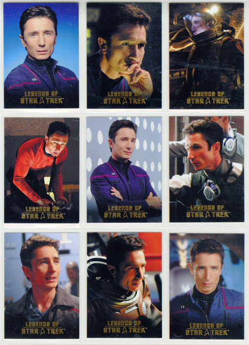 Legends Of Star Trek Series 32: Lieutenant Malcolm Reed Chase Card Set L1-L9