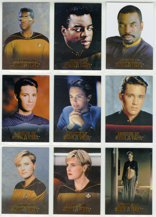 Legends Of Star Trek Series 12: La Forge Crusher Yar Chase Card Set L1-L9