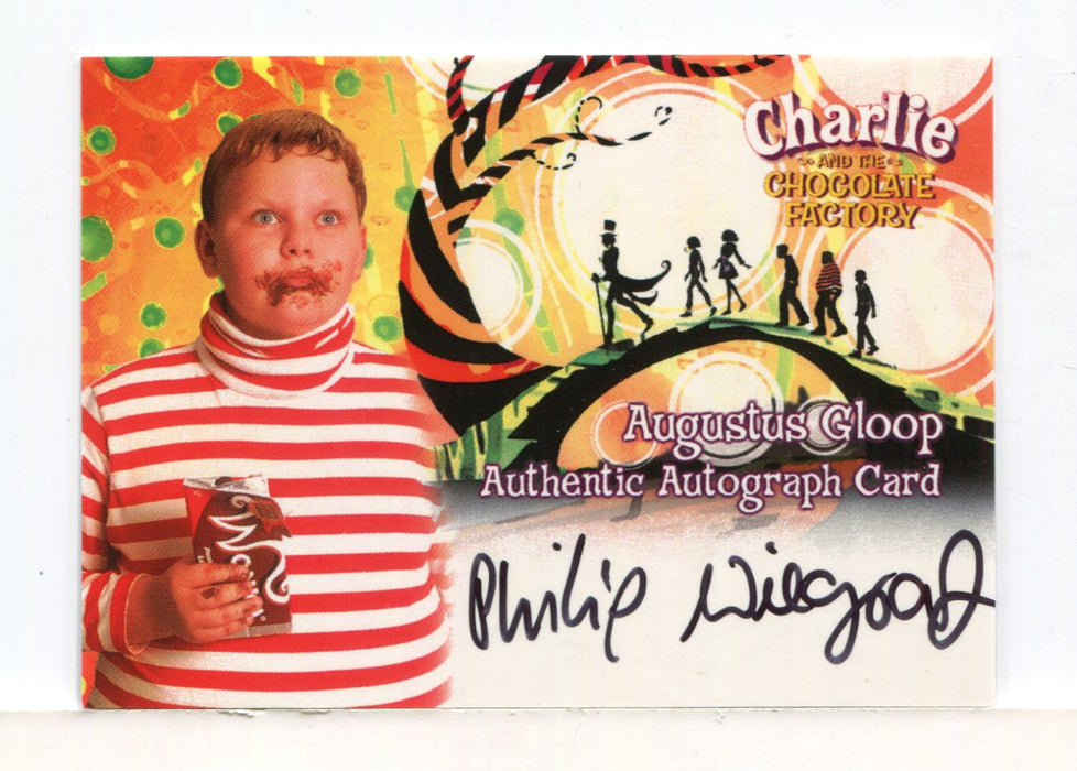 Charlie & Chocolate Factory Philip Wiegratz as Augustus Gloop Autograph Card