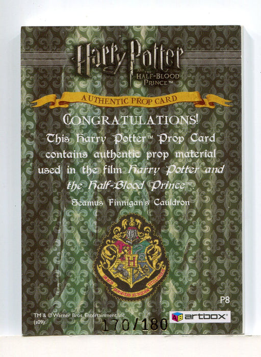 Harry Potter Half Blood Prince Update Seamus's Cauldron Prop Card HP P8 #170/180