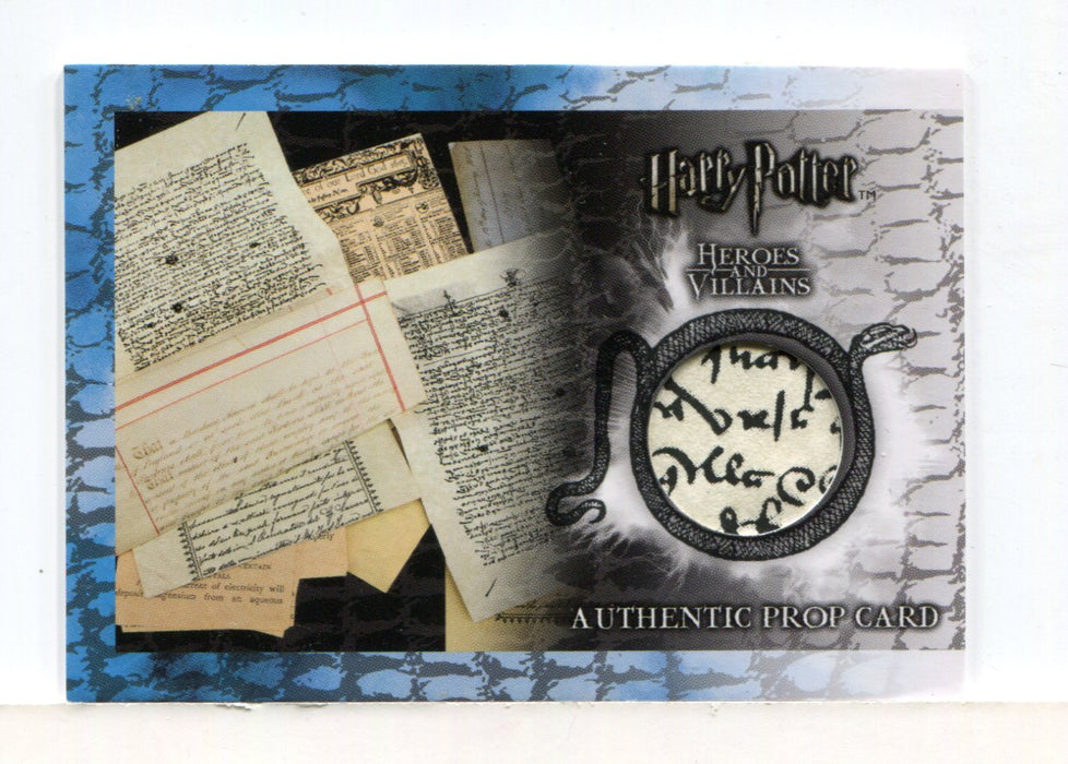 Harry Potter Heroes & Villains Weasley House Papers Prop Card P4 HP #187/250
