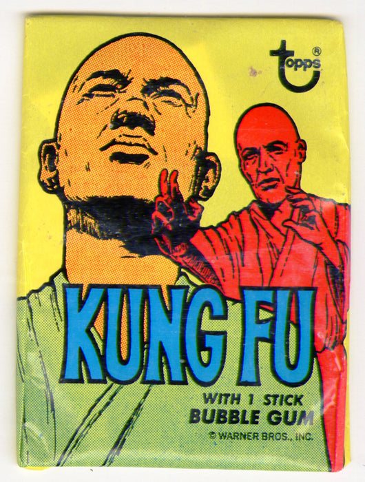 Kung Fu 1973 Topps Vintage Bubble Gum Sealed Card Pack (Gumniks Ad)