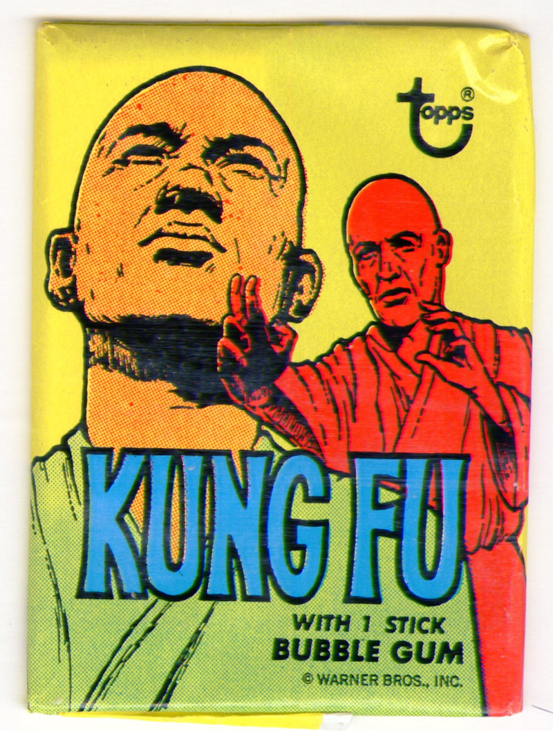 Kung Fu 1973 Topps Vintage Bubble Gum Sealed Card Pack (Bazooka Ad) - TvMovieCards.com