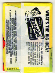 Kung Fu 1973 Topps Vintage Bubble Gum Sealed Card Pack (Bazooka Ad) - TvMovieCards.com