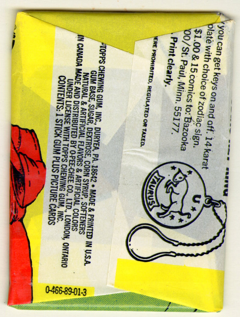 Kung Fu 1973 Topps Vintage Bubble Gum Sealed Card Pack (Magic Zodiac Ad) - TvMovieCards.com