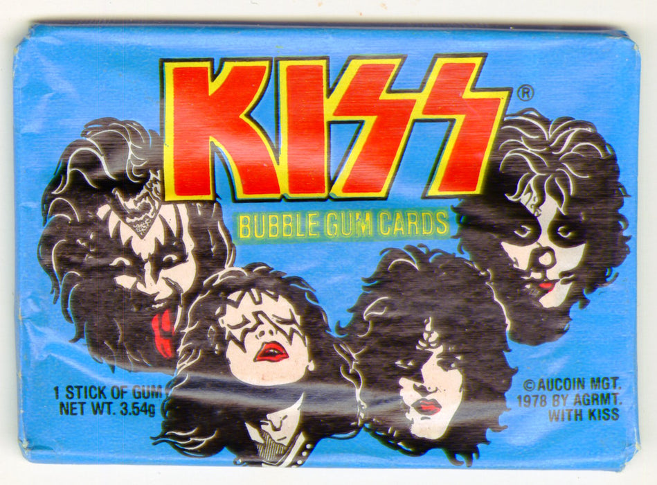 1978 Kiss Series 1 Vintage Bubble Gum Sealed Wax Card Pack Donruss