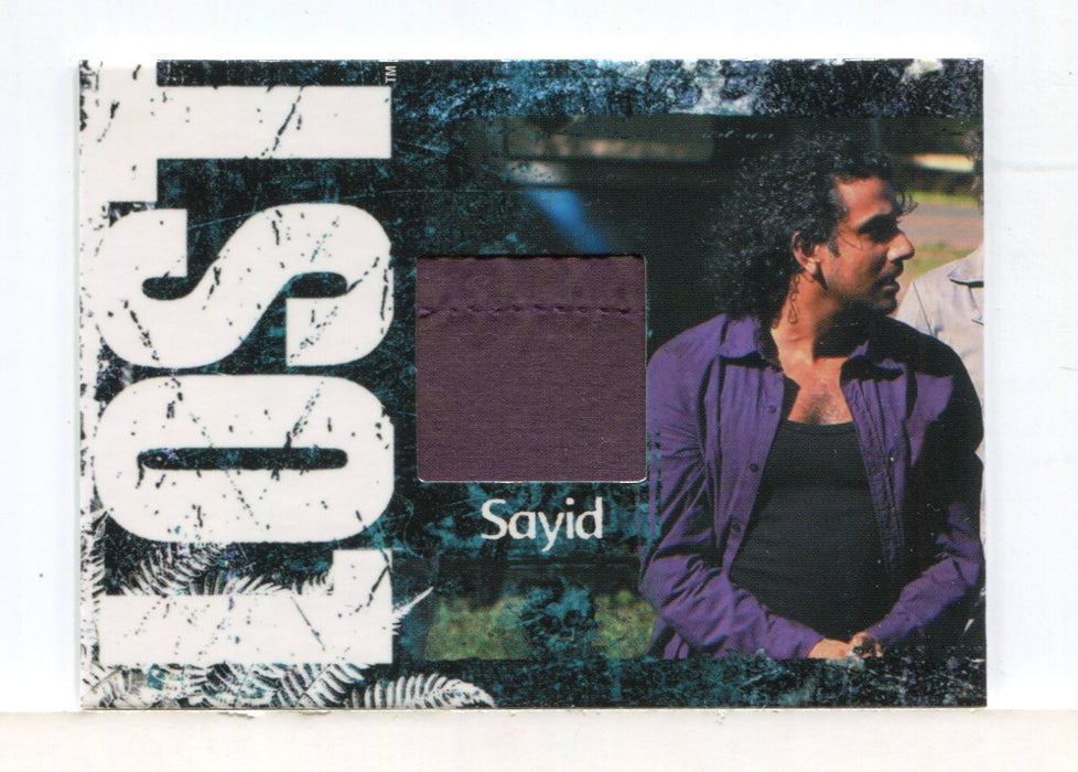 Lost Relics Naveen Andrews as Sayid Jarrah Relic Costume Card CC10 #103/350 - TvMovieCards.com