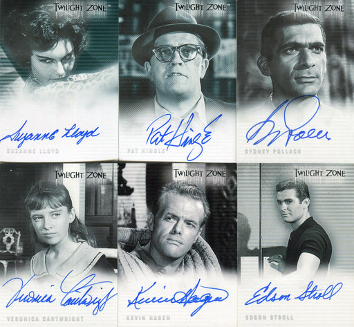 Twilight Zone Autograph Card Lot 6 Autograph Cards Rittenhouse - TvMovieCards.com